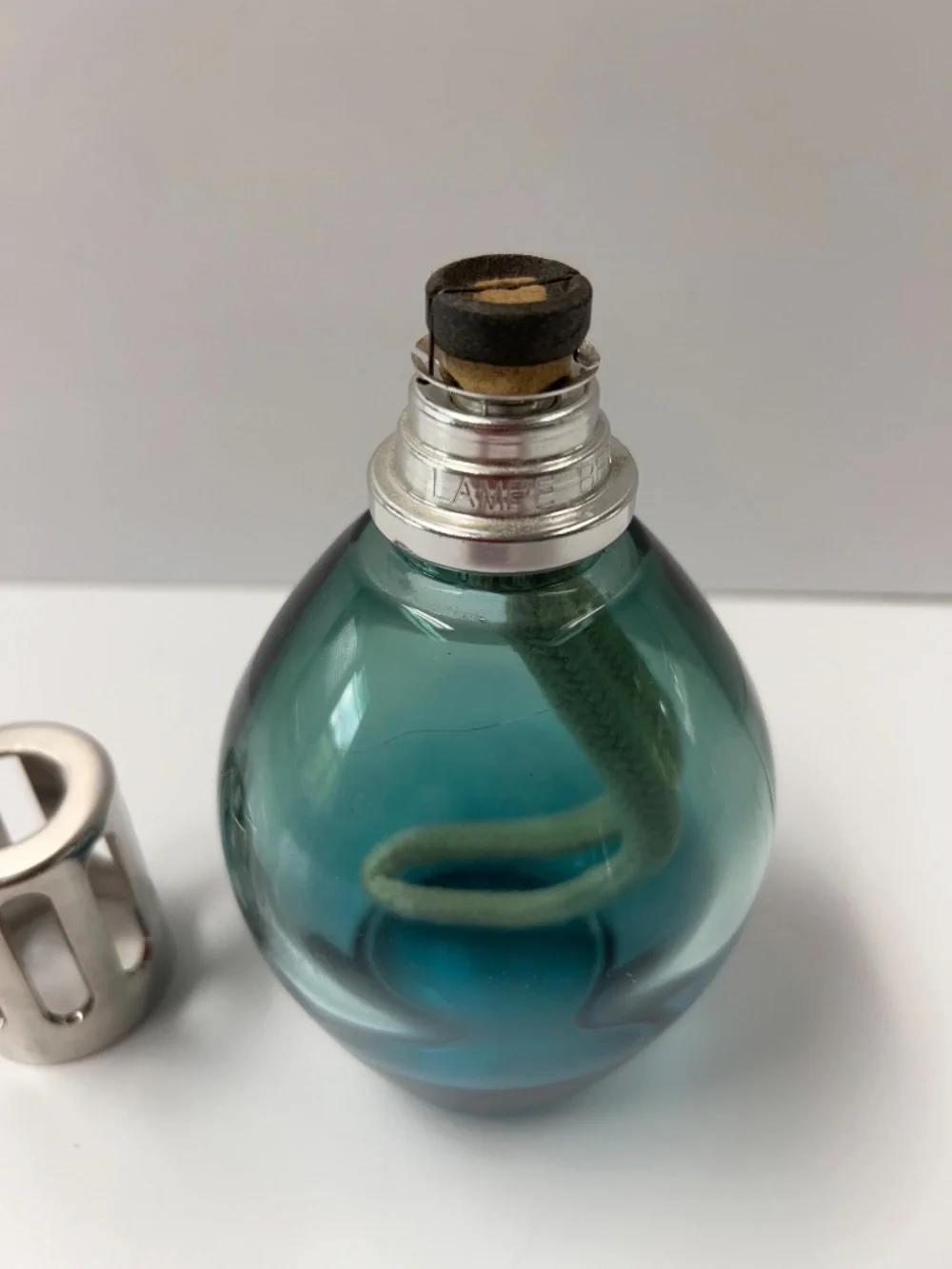 Unused Maison Berger Lampe Lamp Oval Blue Green Made in France
